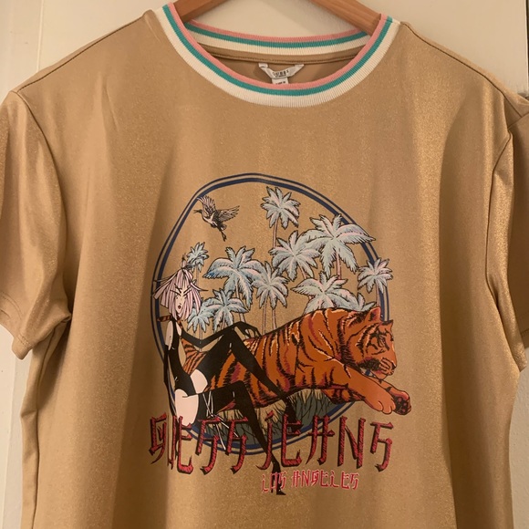 Never worn guess dress sparkling tissu - Picture 2 of 4